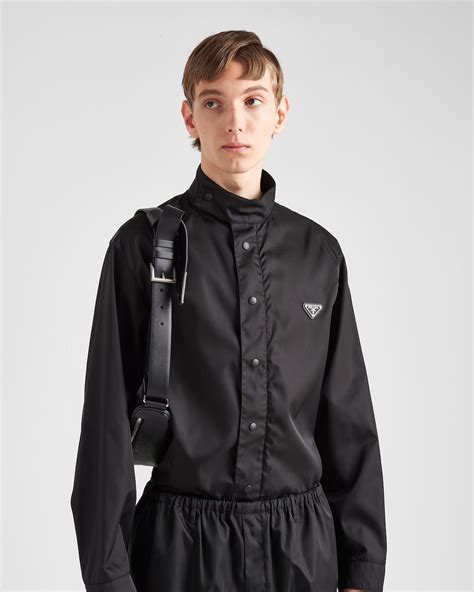 prada renylon shirt|Prada.